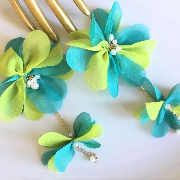 New! FP Seista Fabric Earrings - Picture 5 of 9